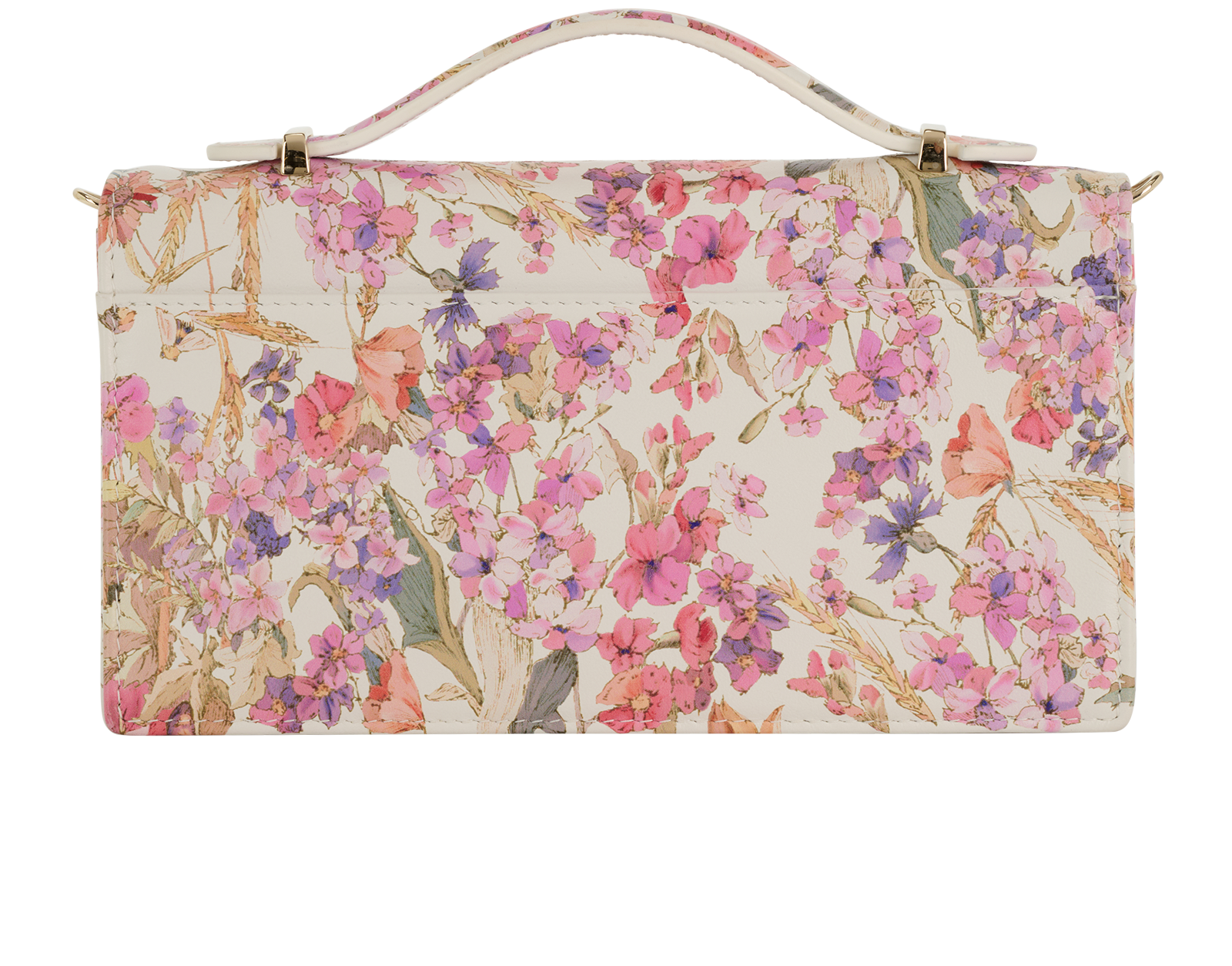 Medium Glycine Wallet On Chain, &pound;2,200, Handbags, Pink/Purple/White, Leather, Back view